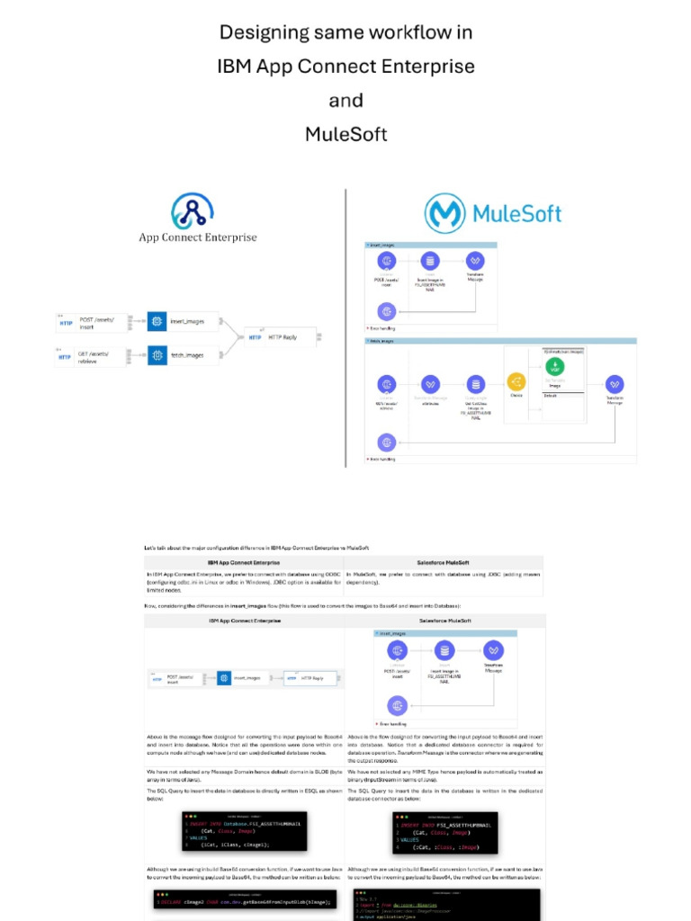 Mule and ACE Flow Comparision | PDF