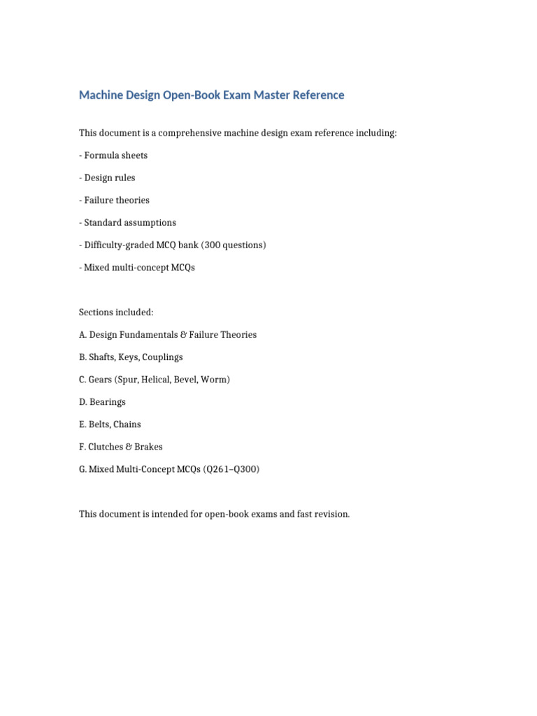 Machine Design Master Reference | PDF
