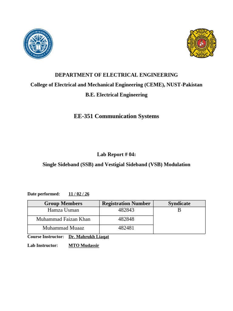 CS Report # 4 | PDF | Electronic Engineering | Telecommunications ...