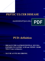 Peptic Ulcer Disease: Mashehabat@just - Edu.jo