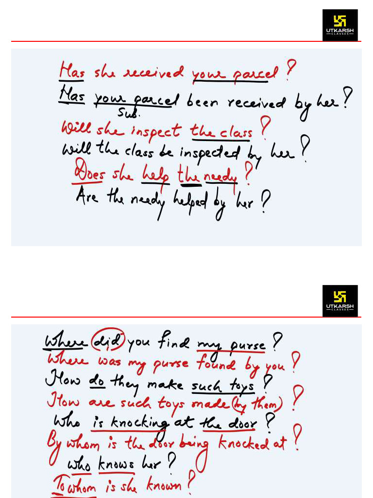 130 Active and Passive Voice Part 3 Active and Passive Voice 21 | PDF