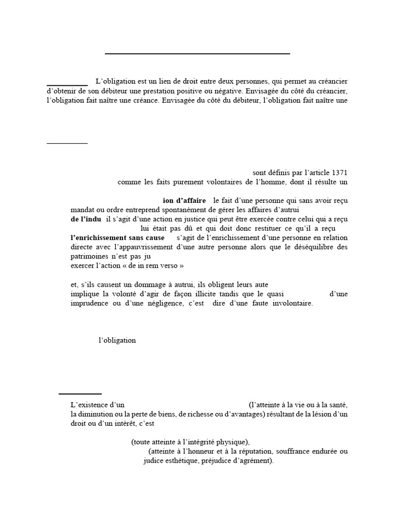 Corrigés Des Sujets de Droit Privé | PDF | Droit des obligations | Débiteur