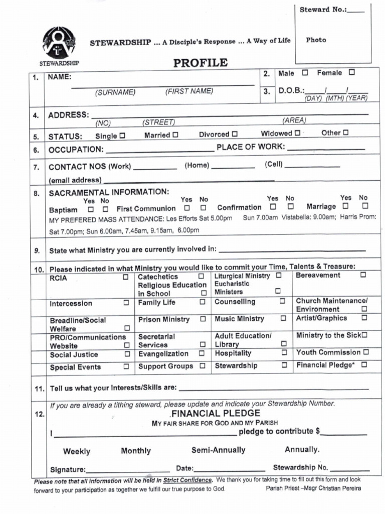 Stewardship Form | PDF