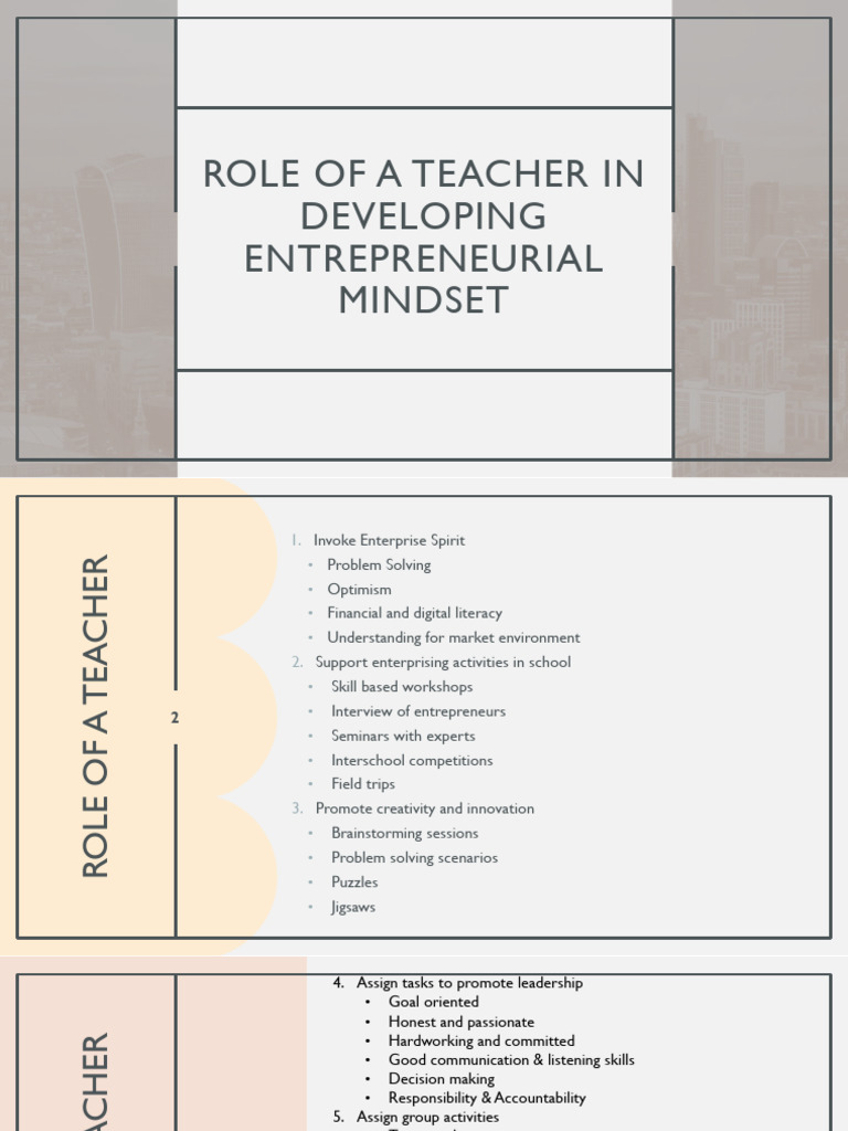 Role of A Teacher | PDF