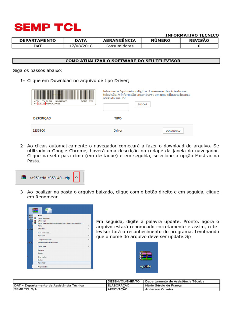 Como Atualizar o Software Do Seu Televisor - Rev2 | PDF | Pen-drive ...