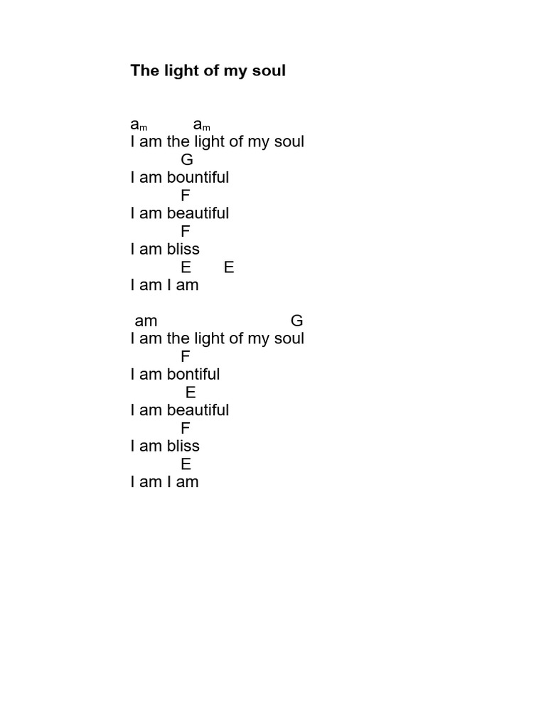 The Light of My Soul | PDF
