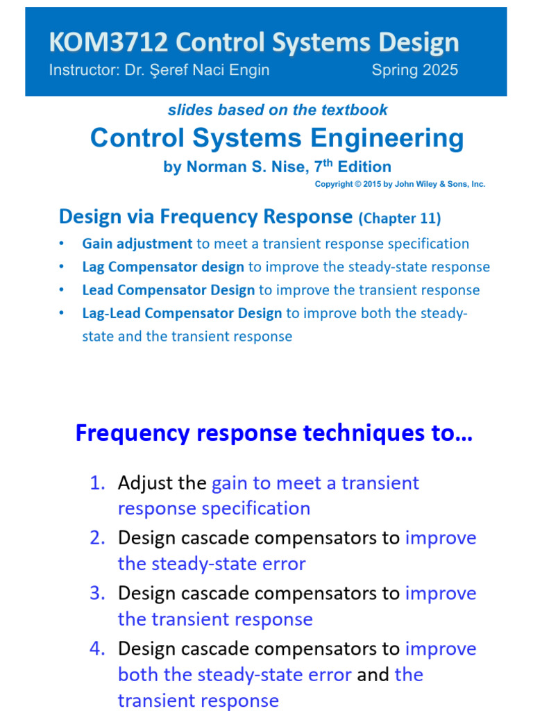 Control Systems Design | PDF | Signal Processing | Electrical Engineering