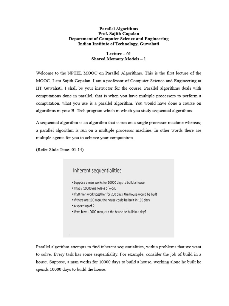 Lec 1 | PDF | Parallel Computing | Central Processing Unit