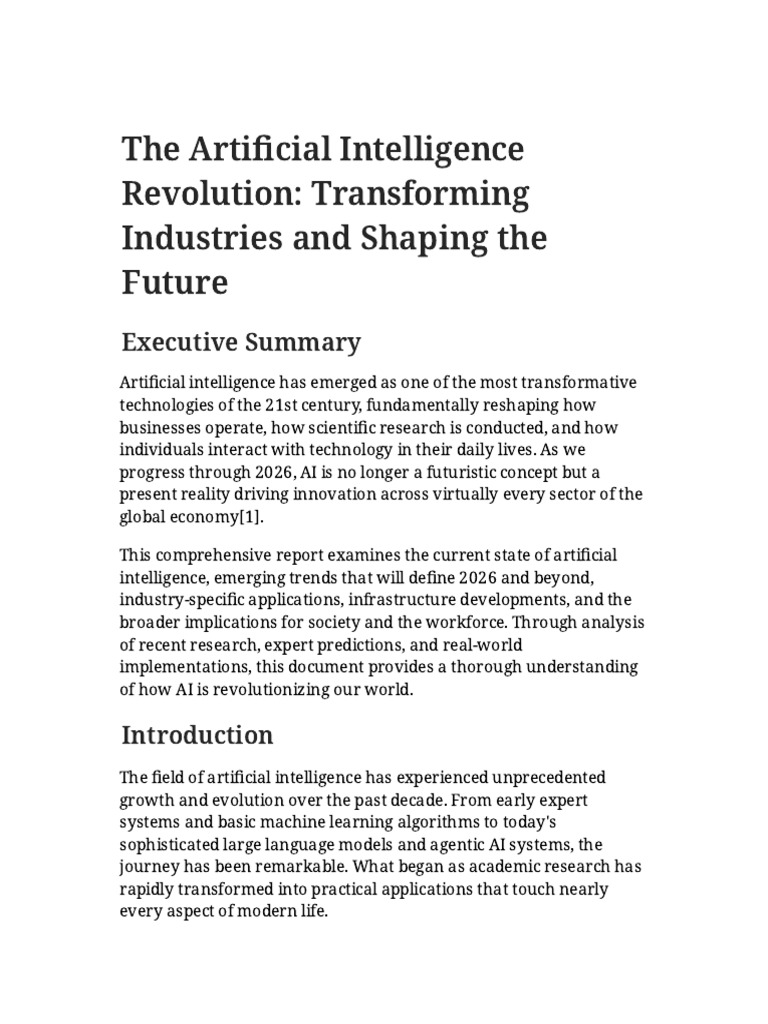Artificial Intelligence Revolution | PDF | Artificial Intelligence ...