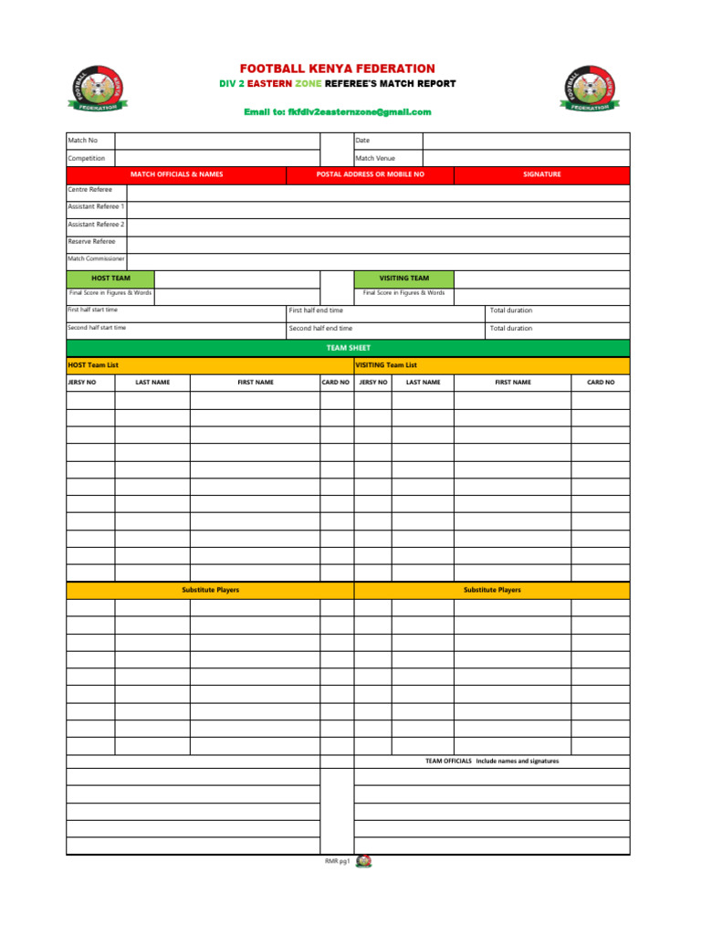 Div 2 Eastern Zone Referee Report 2023 | PDF | Ball Games | Sports