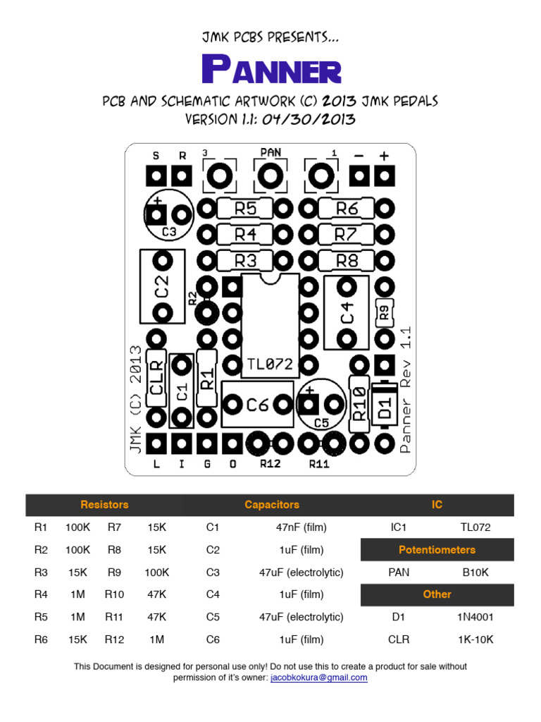 Panner | PDF | Printed Circuit Board | Manufactured Goods