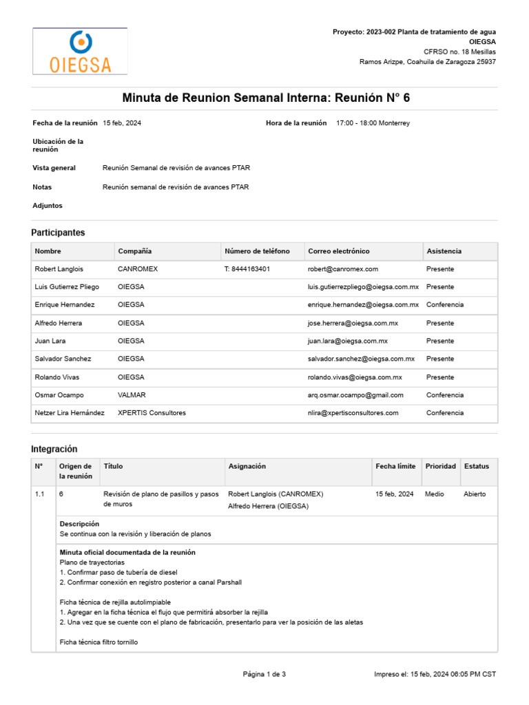 ANEXO 3-Minuta 6 Ptar | PDF