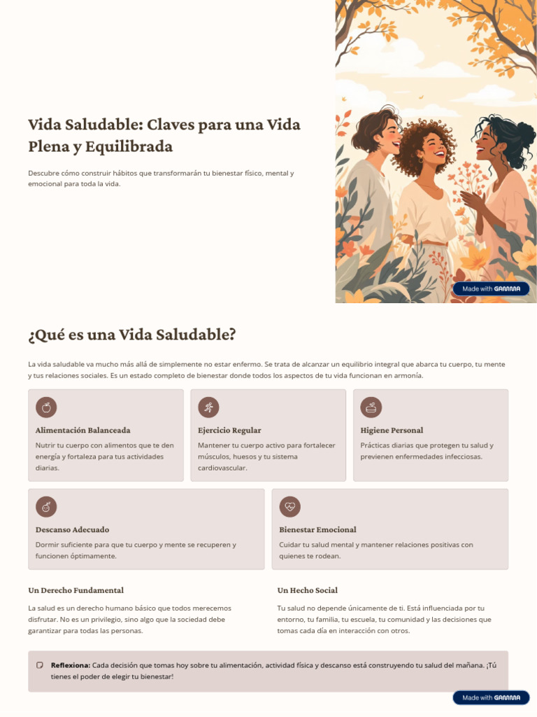 Vida Saludable Claves Para Una Vida Plena y Equilibrada (1) | PDF ...