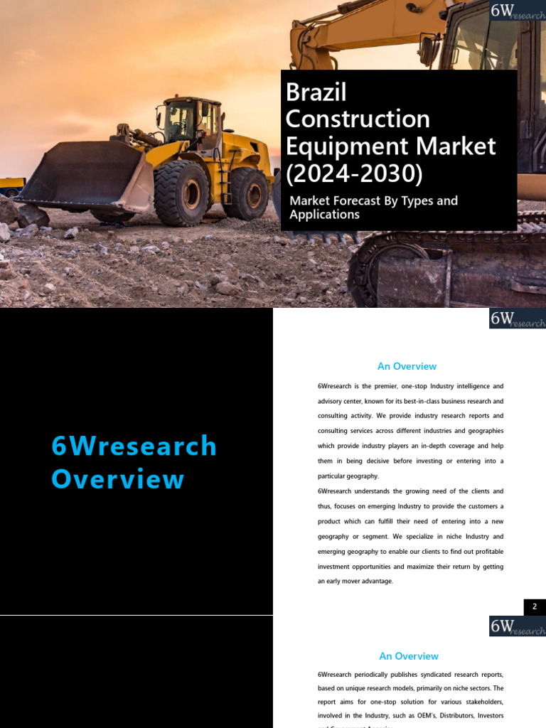 6wresearch - Brazil Construction Equipment Market (2024-2030) - Sample ...
