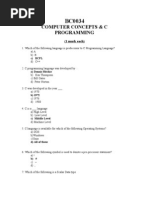 Download BC0034 COMPUTER CONCEPTS  C PROGRAMMING PAPER 1 by SeekEducation SN100602838 doc pdf