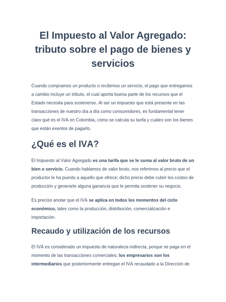 El Impuesto Al Valor Agregado CLASE 3 COMPLEMENTO | PDF