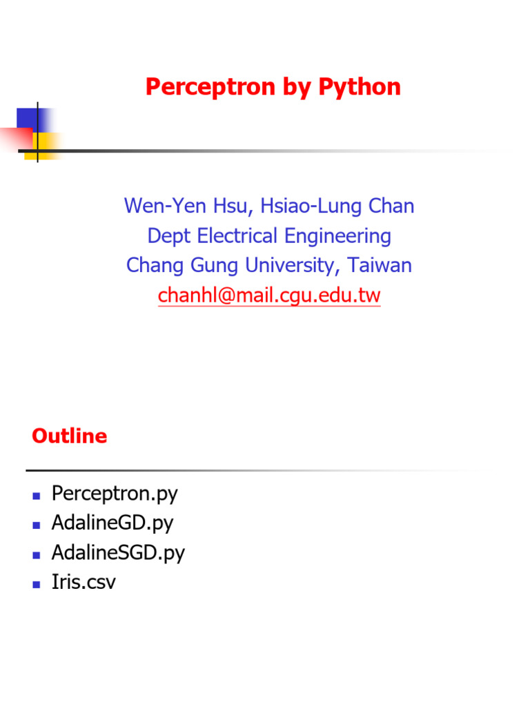Perceptron by Phyton1 | PDF | Theoretical Computer Science | Machine ...