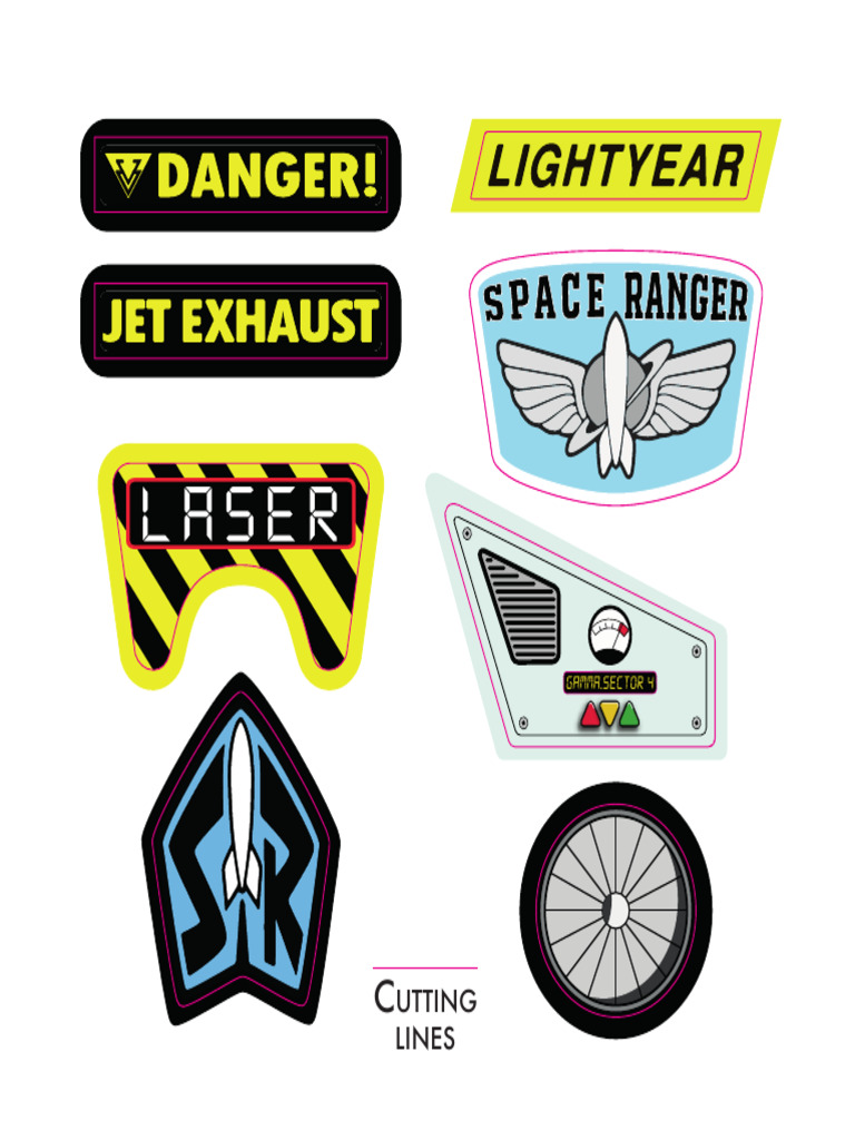 Buzz Lightyear Stickers 76x76mm 2 | PDF
