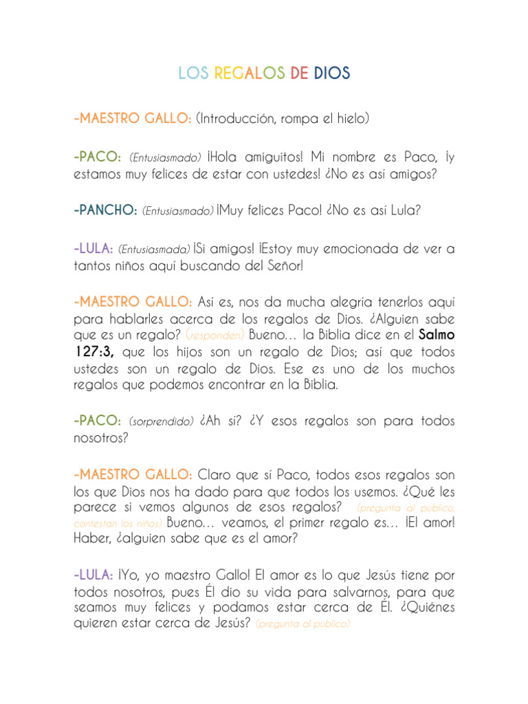 Los Regalos de Dios | PDF | Profecía | Milagro