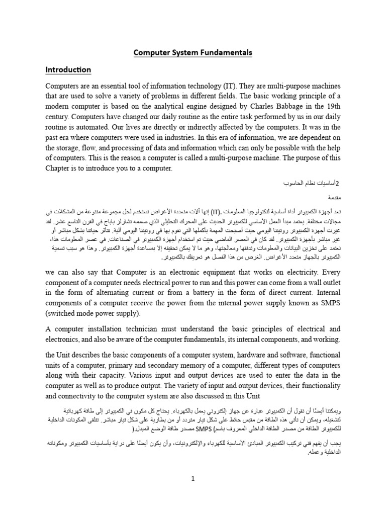 Computer System Fundamentals | PDF