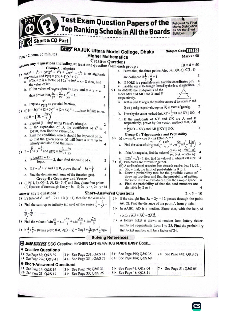 Test Paper-H.m | PDF
