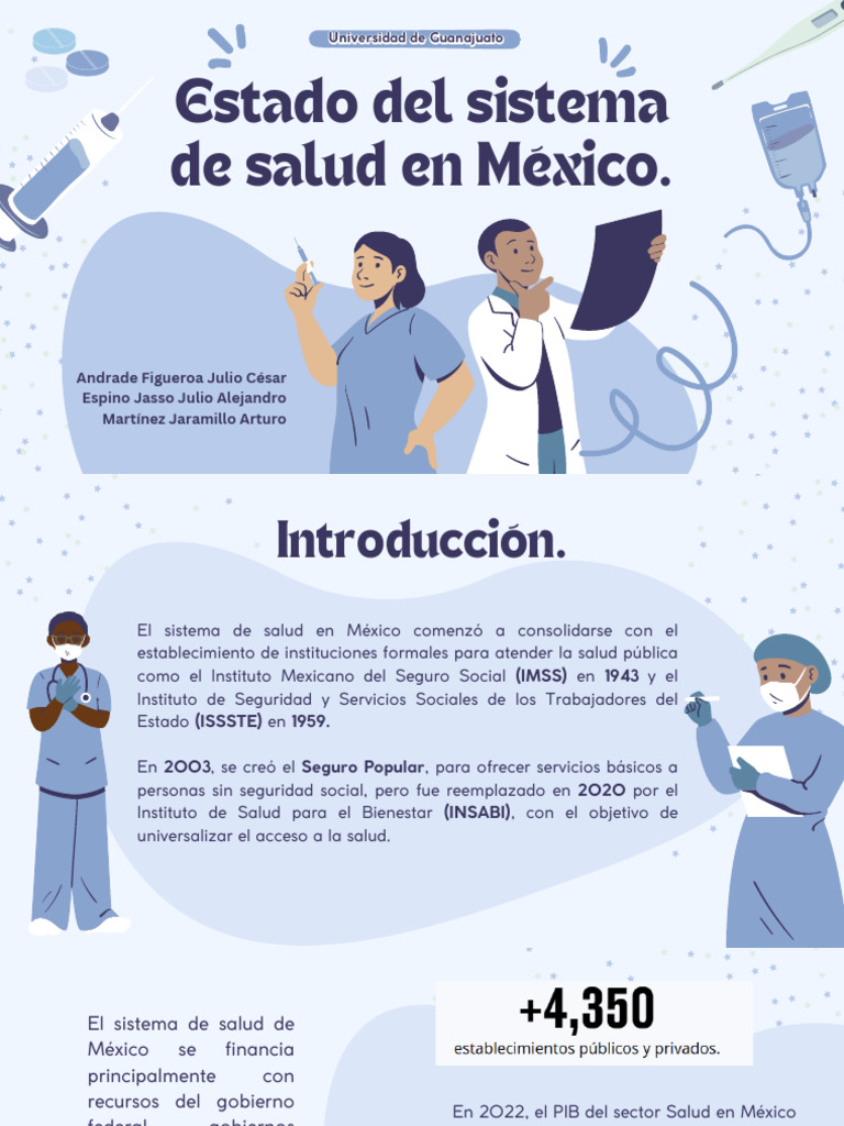 Estado de Sistema de Salud en México PDF | PDF | Cuidado de la salud ...