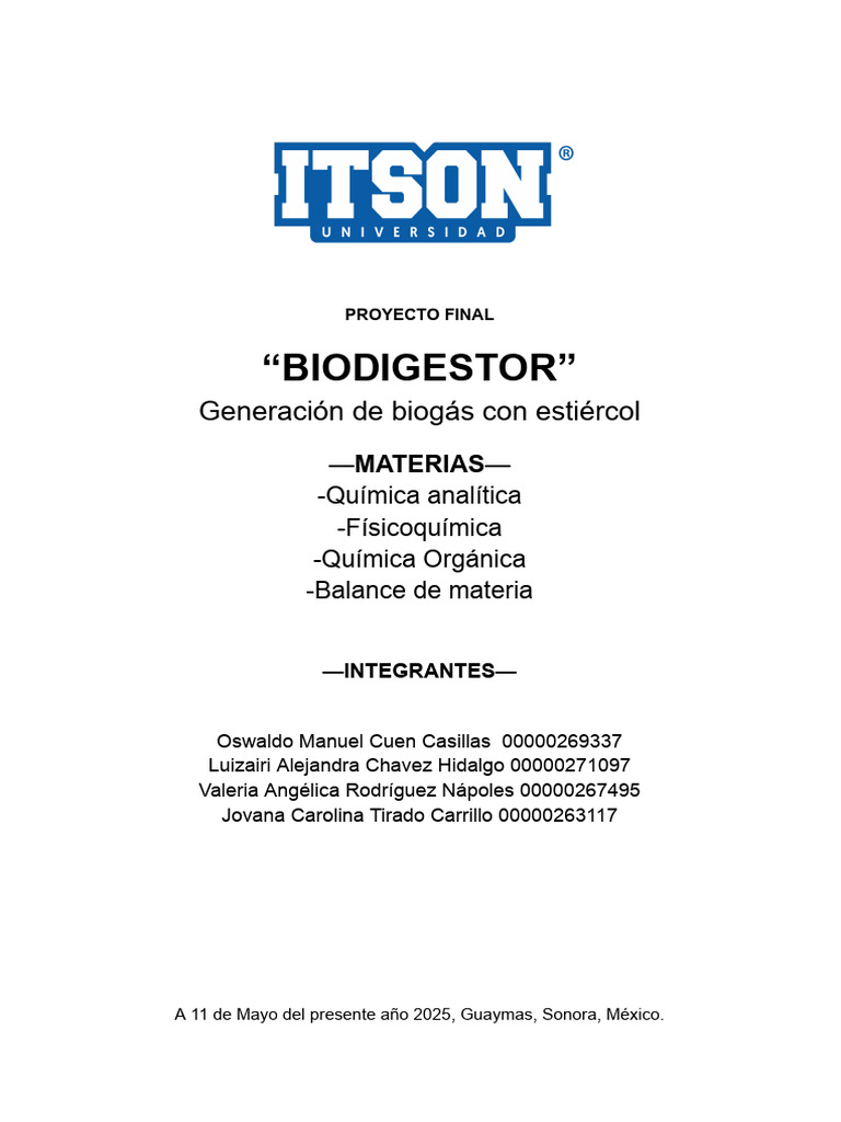 Bio Digest Or | PDF | Biogás | Metano