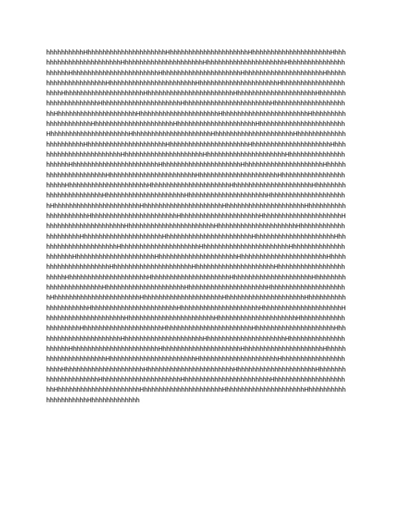 Final Bit of H | PDF