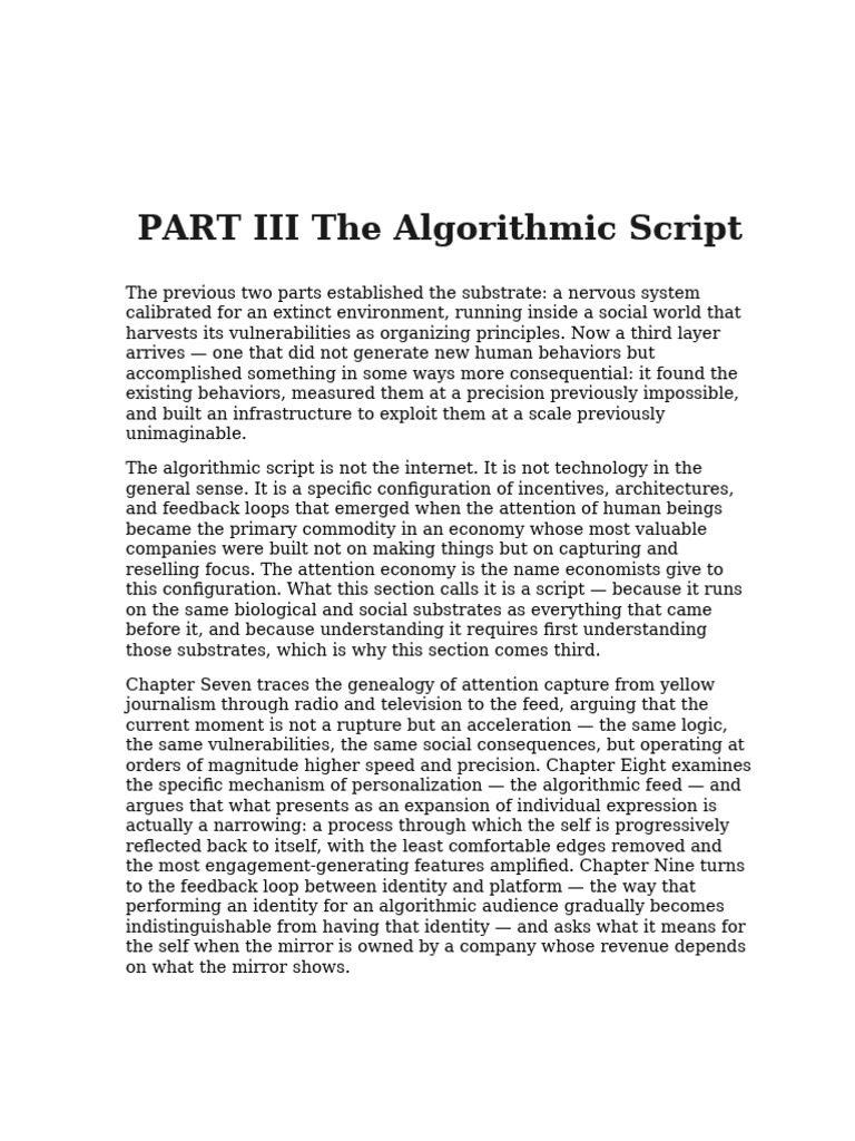 Eis Part3 Algorithmic Script | PDF | Identity (Social Science) | Propaganda