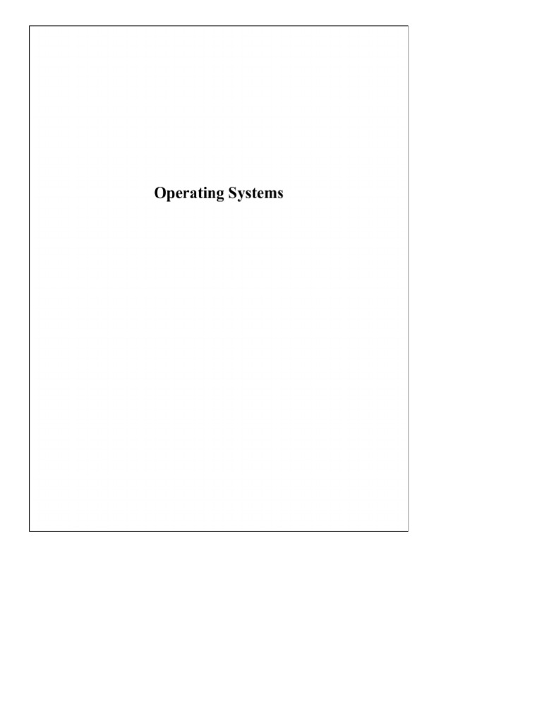 Operating Systems | PDF | Operating System | Security