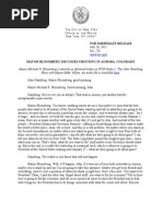 Mayor Michael Bloomberg discusses Aurora, Colorado mass shooting