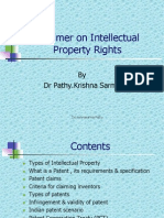 IPR - A Primer on Intellectual Property Rights-Dr KrishnasarmaPathy