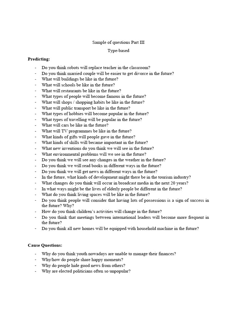 Sample of Question | PDF
