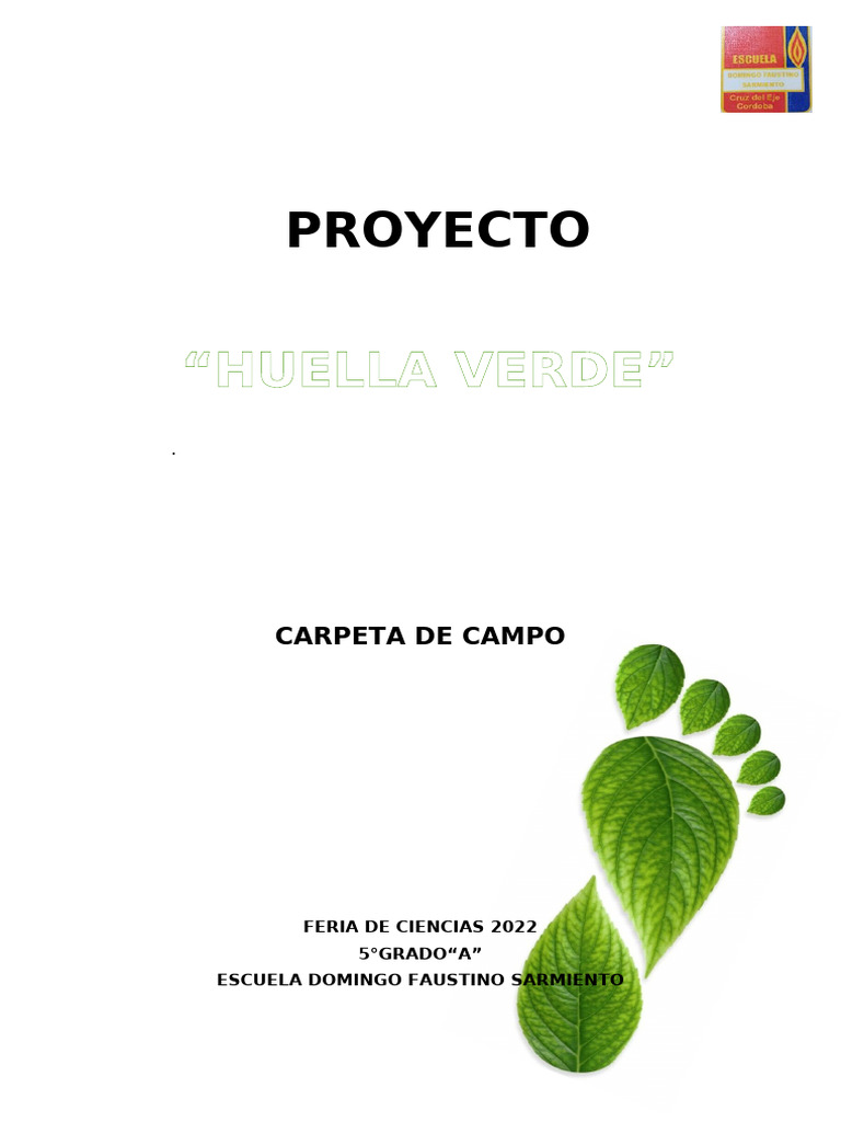 Proyecto Huella Verde | PDF | Residuos | Reciclaje