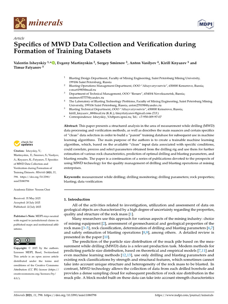 Specifics of MWD Data Collection and Verification | PDF | Machine ...