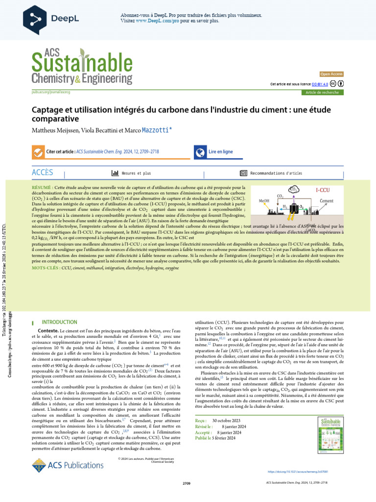 Integrated Carbon Capture and Utilization in The Cement Industry A ...
