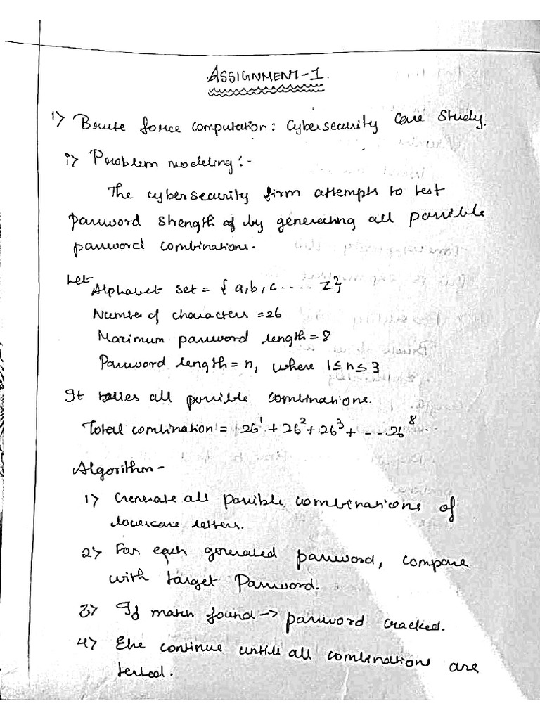 DAA Assignment 1 | PDF