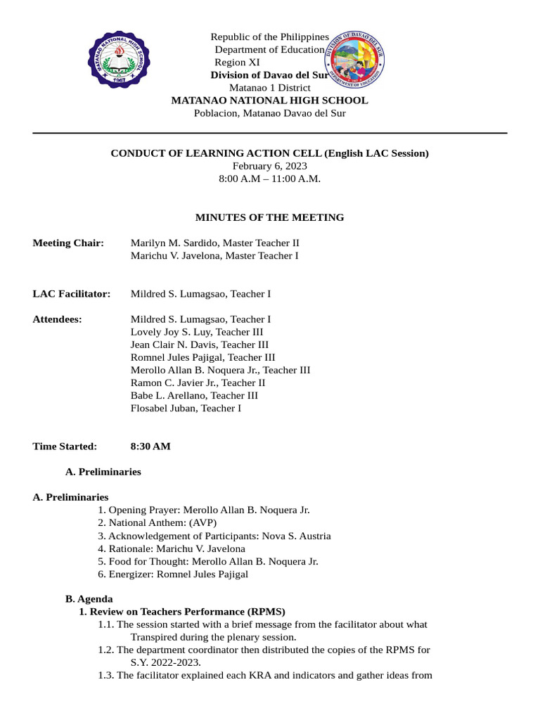 LAC Session 3 | PDF