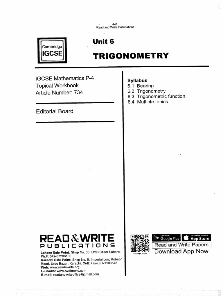 IGCSE Mathematics P4 Topical 2 | PDF