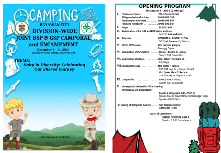 Opening Program Div. Camporal 2024 Final | PDF | Outdoor Recreation ...