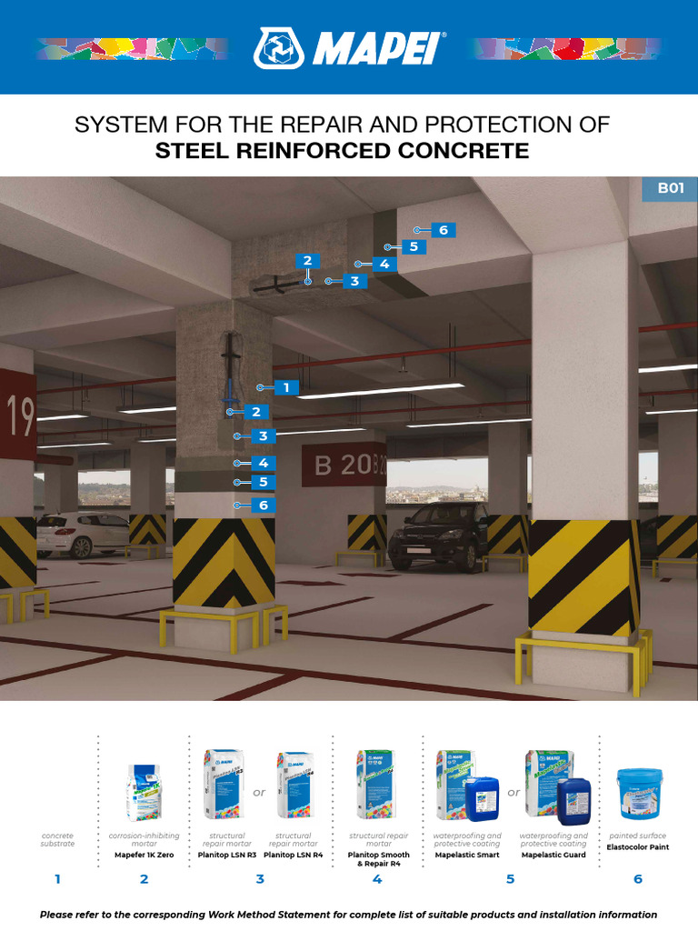 B01 - System For Concrete Repair & Protection | PDF | Corrosion | Concrete
