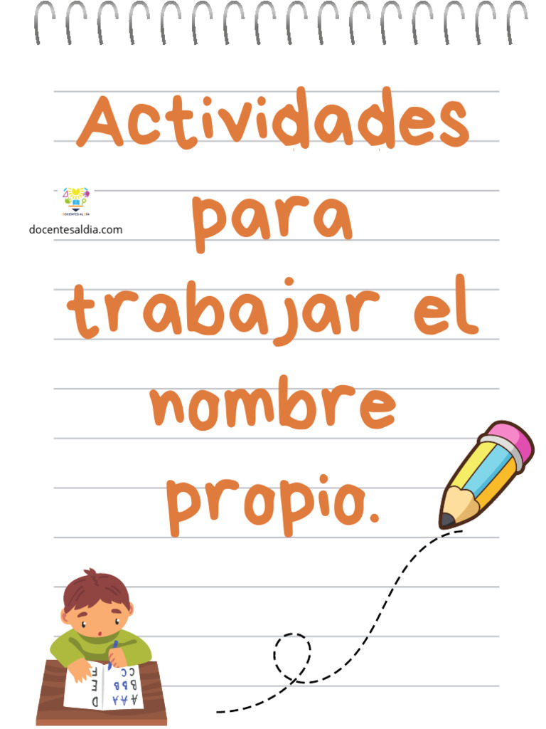 Actividades para Trabajar El Nombre Propio 1 | PDF
