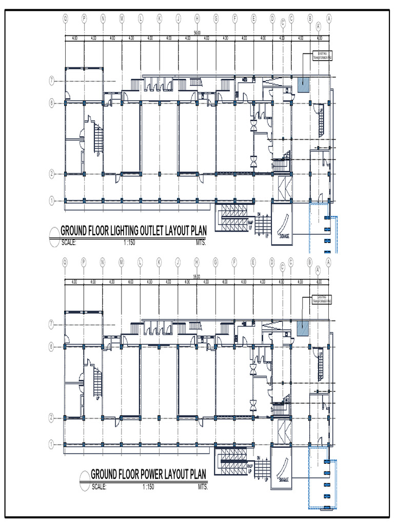 Ground Floor Lighting Outlet Layout Plan | PDF