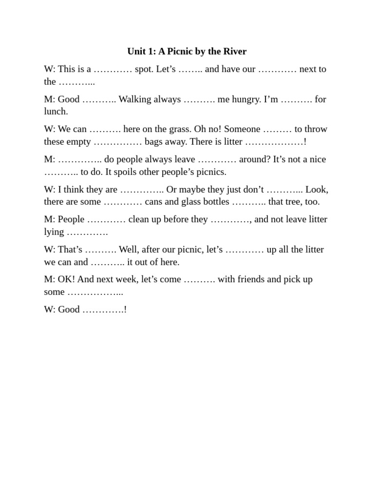 Dictation - Unit 1 | PDF