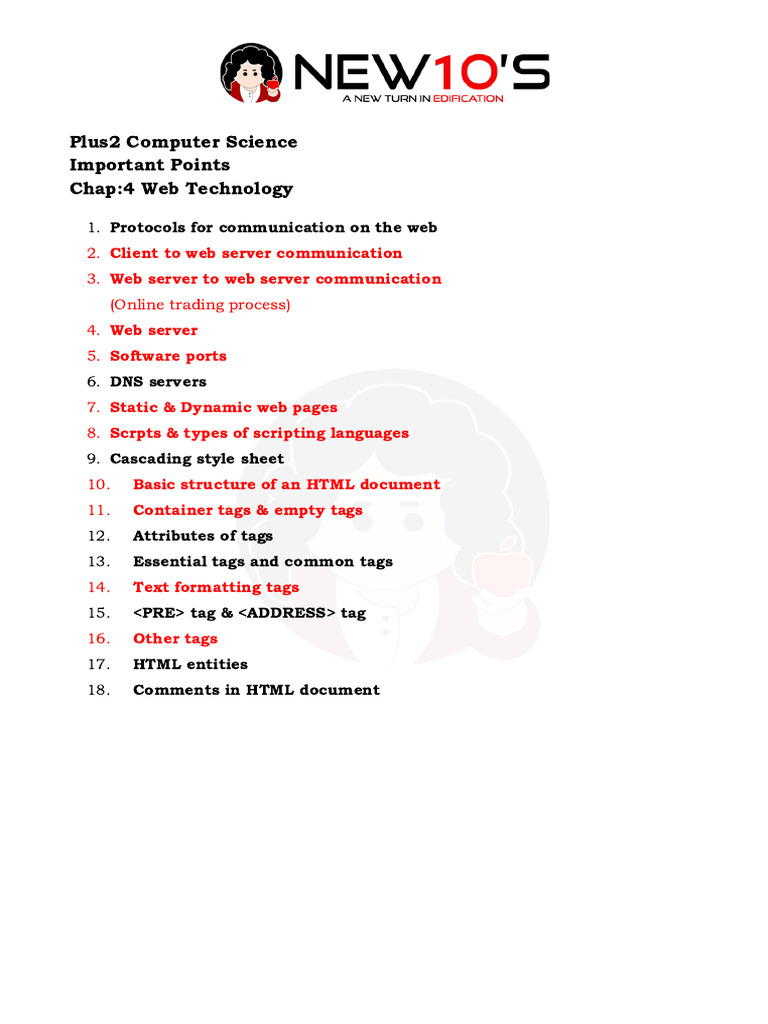 Plus 2 CHP 4 Imp Points | PDF