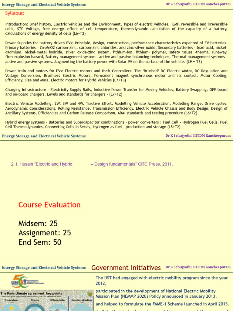 ESEV Intro 2026 | PDF | Electric Vehicle | Lithium Ion Battery