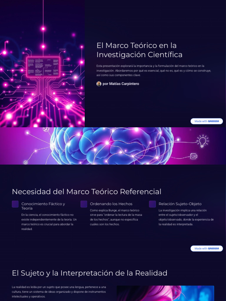 El Marco Teorico en La Investigacion Cientifica | PDF | Teoría ...