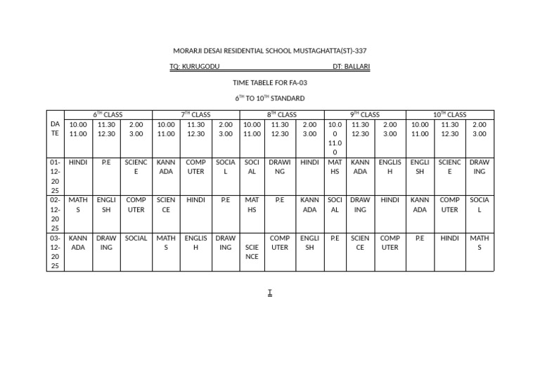 Time Fa3 | PDF