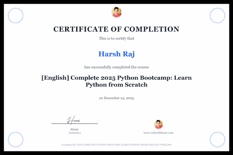 (English) Complete 2025 Python Bootcamp Learn Python From Scratch ...