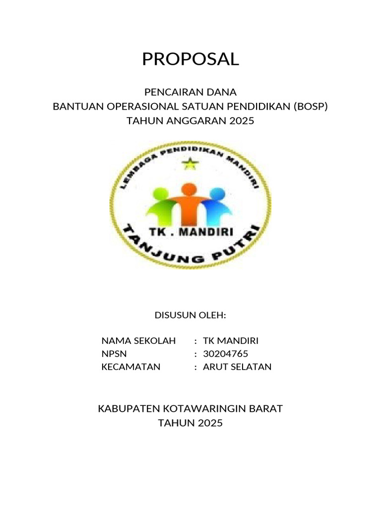 Contoh Cover Proposal | PDF